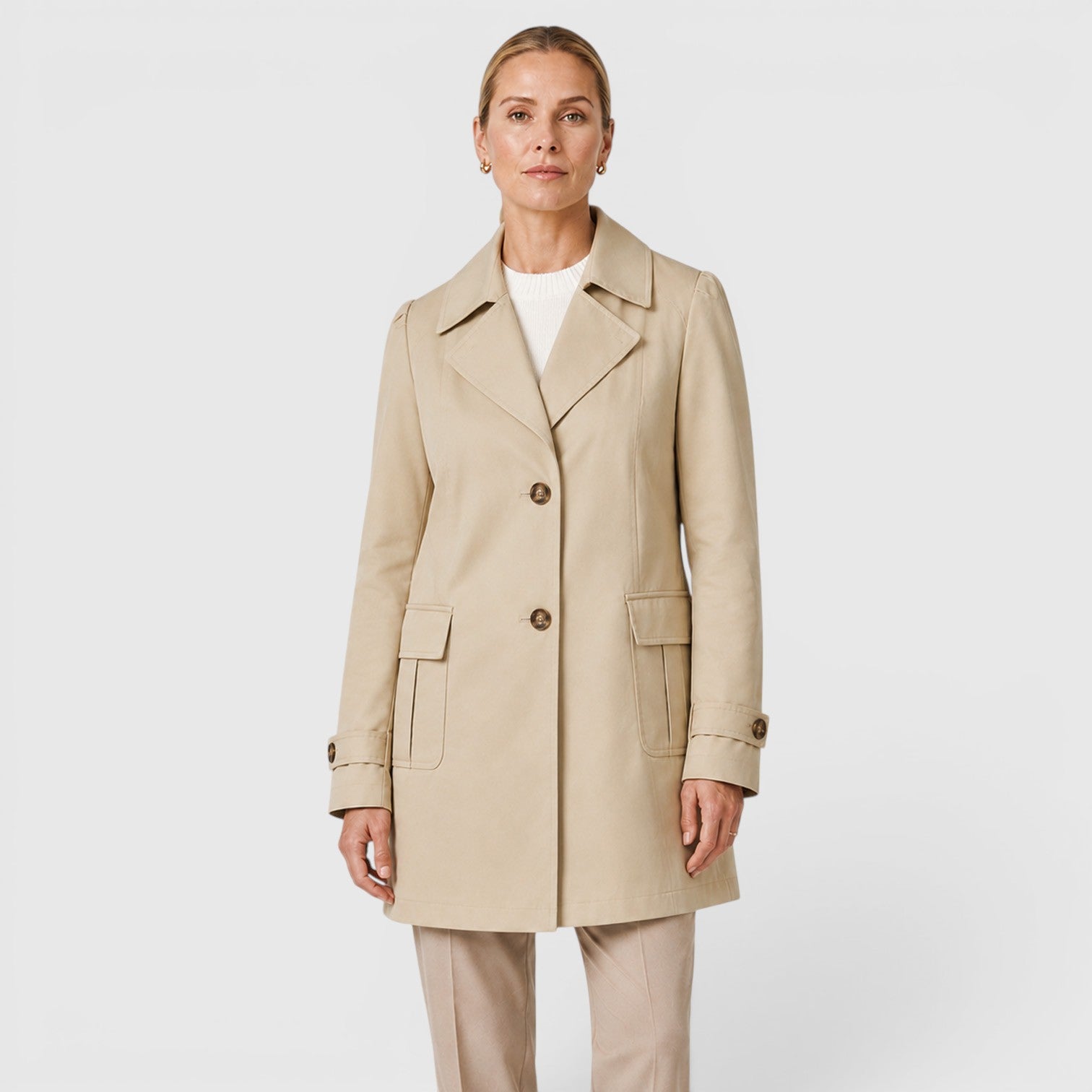 Monvaline | Women's Lightweight Trench Coat for Smart Casual Wear