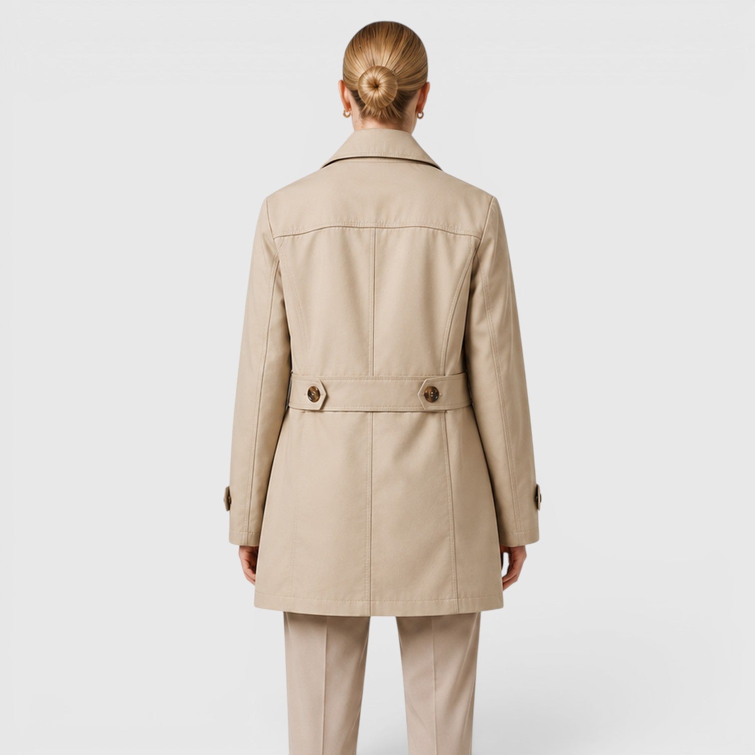 Monvaline | Women's Lightweight Trench Coat for Smart Casual Wear