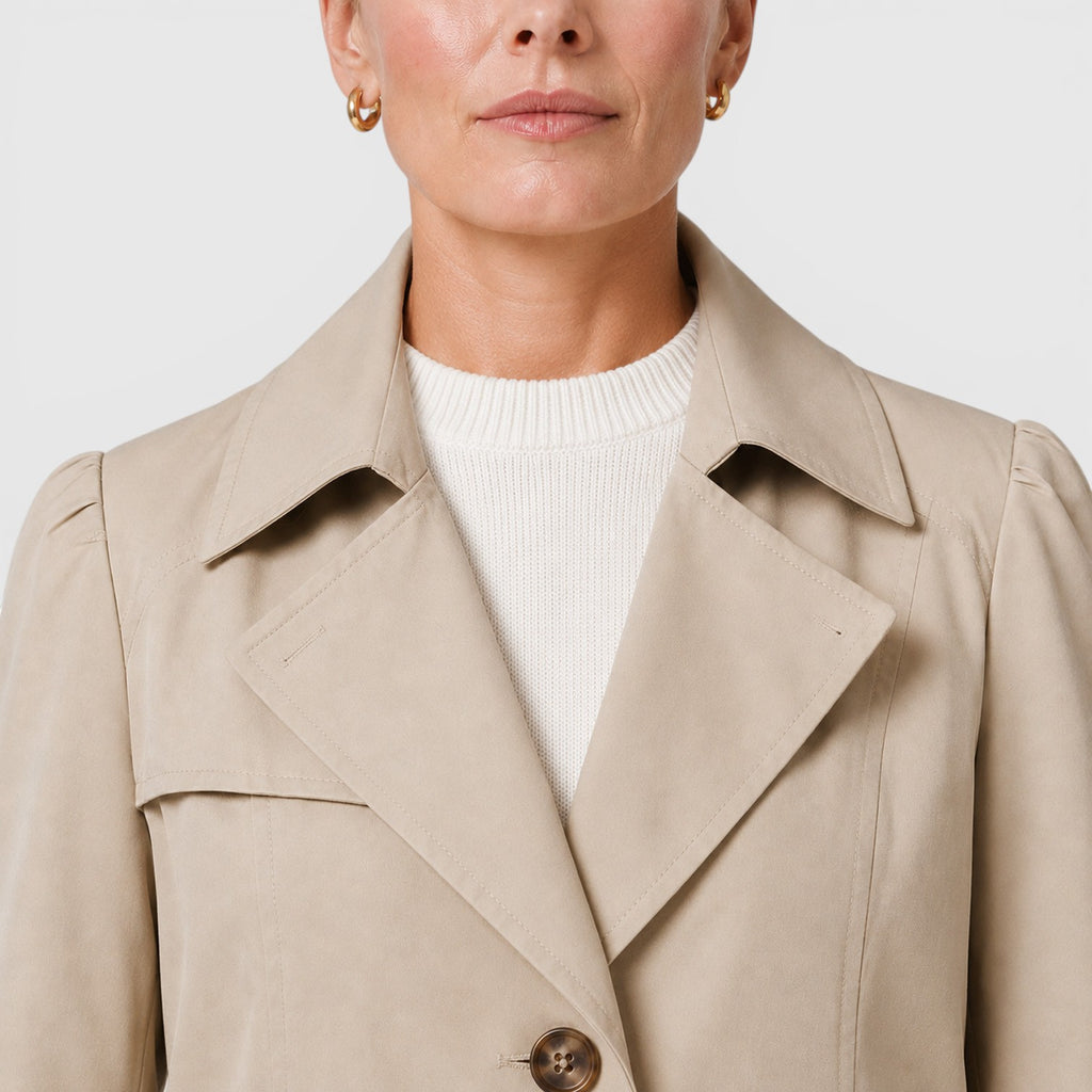 Monvaline | Women's Lightweight Trench Coat for Smart Casual Wear