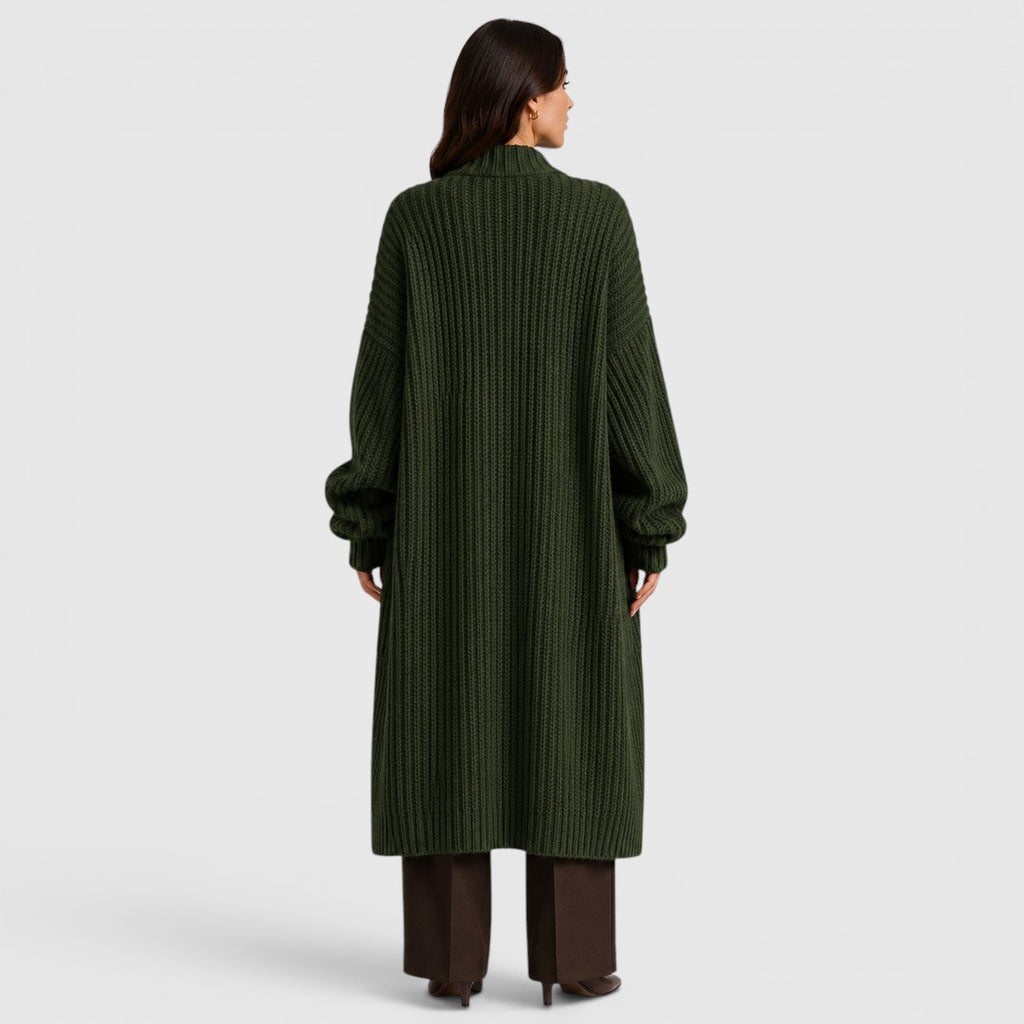 Monvaline | Women's Lightweight Warm Loose Knitted Coat for Daily Wear