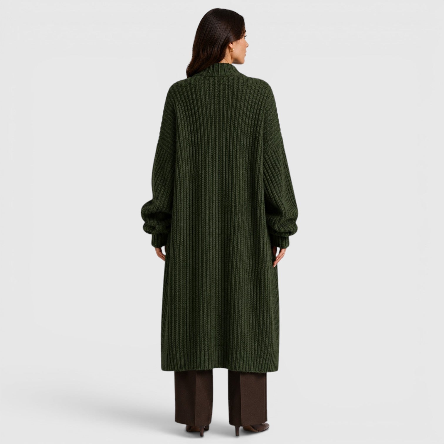 Monvaline | Women's Lightweight Warm Loose Knitted Coat for Daily Wear