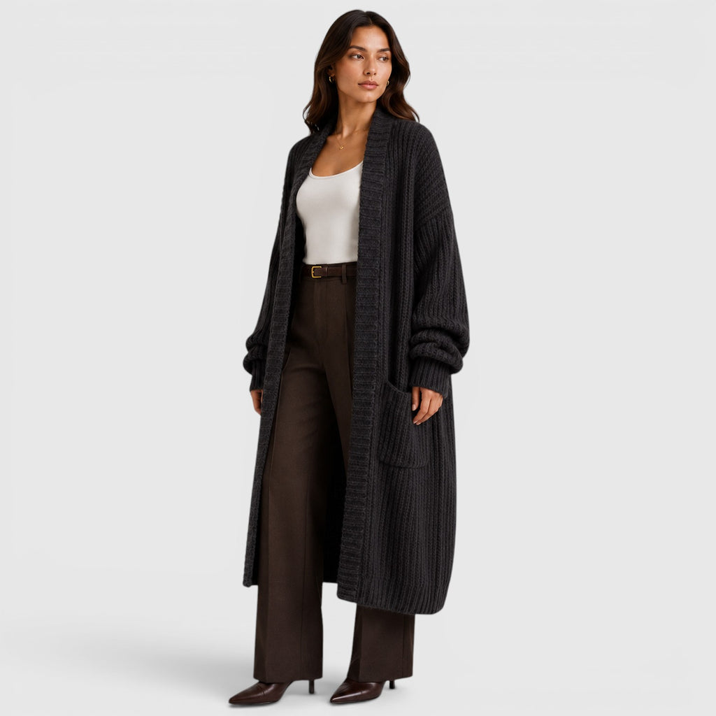 Monvaline | Women's Lightweight Warm Loose Knitted Coat for Daily Wear