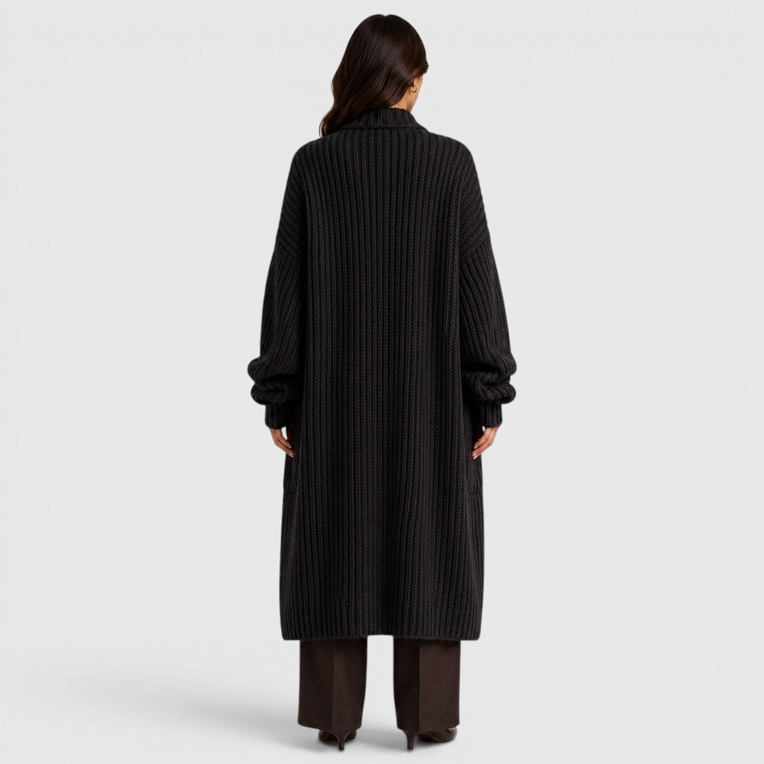 Monvaline | Women's Lightweight Warm Loose Knitted Coat for Daily Wear