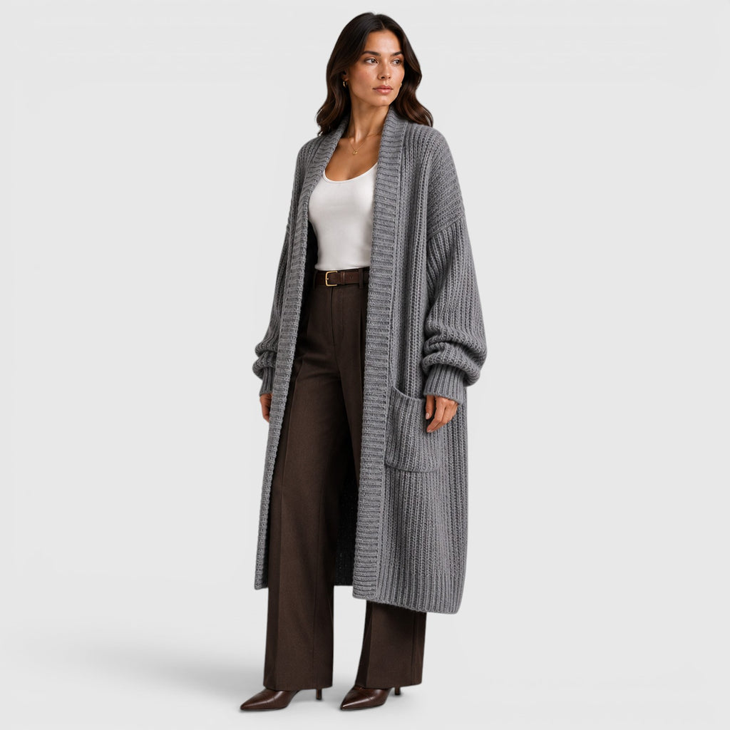 Monvaline | Women's Lightweight Warm Loose Knitted Coat for Daily Wear