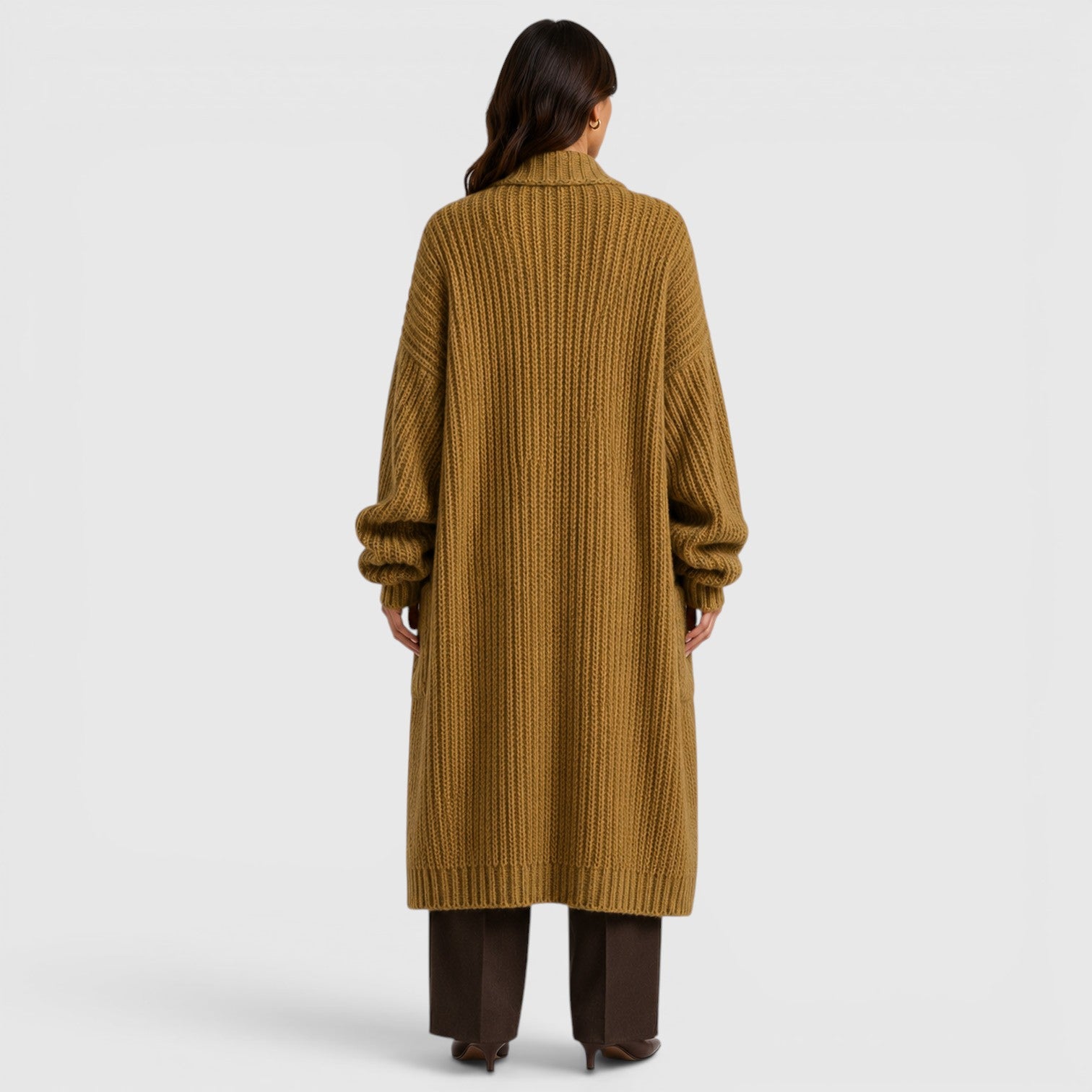 Monvaline | Women's Lightweight Warm Loose Knitted Coat for Daily Wear