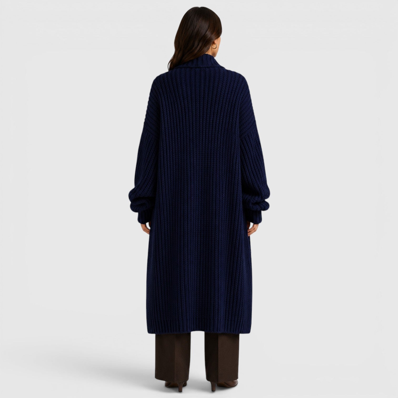Monvaline | Women's Lightweight Warm Loose Knitted Coat for Daily Wear