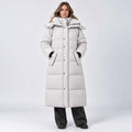 Monvaline | Women's Long Hooded Puffer Jacket Padded Winter Coat