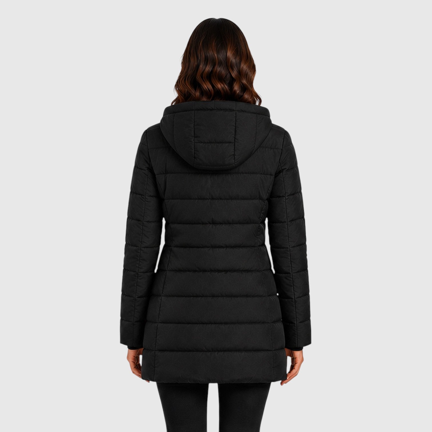 Monvaline | Women's Long Hooded Puffer Jacket Warm Insulated Coat