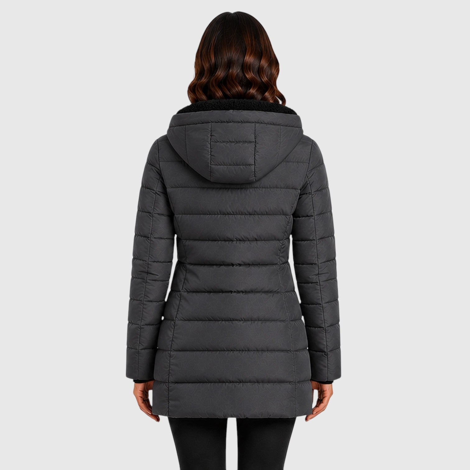 Monvaline | Women's Long Hooded Puffer Jacket Warm Insulated Coat
