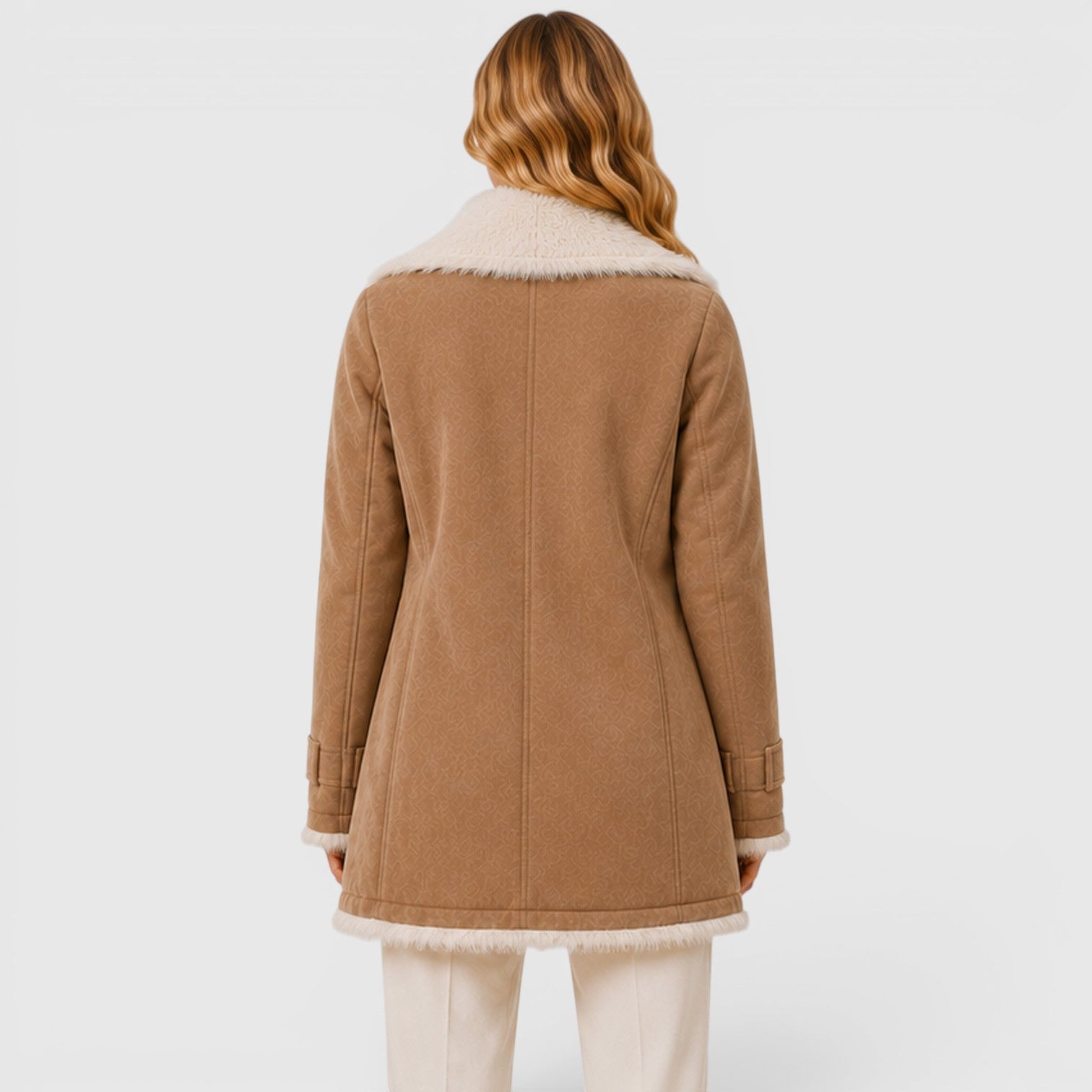 Monvaline | Women's Long Sleeve Lapel Coat Classic Slim Fit Outerwear