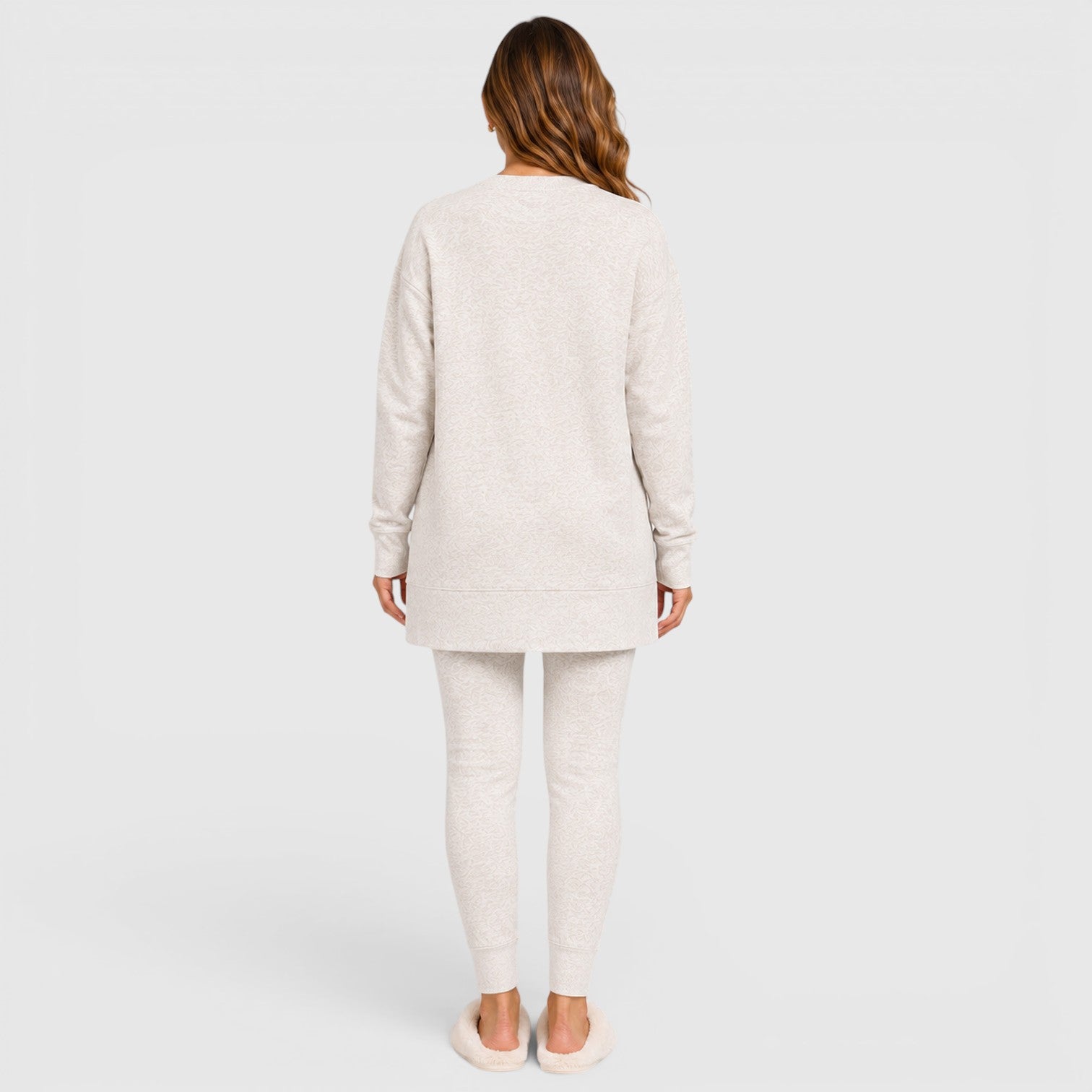 Monvaline | Women's Loungewear Set with Relaxed Fit Long Sleeve Top and Pants