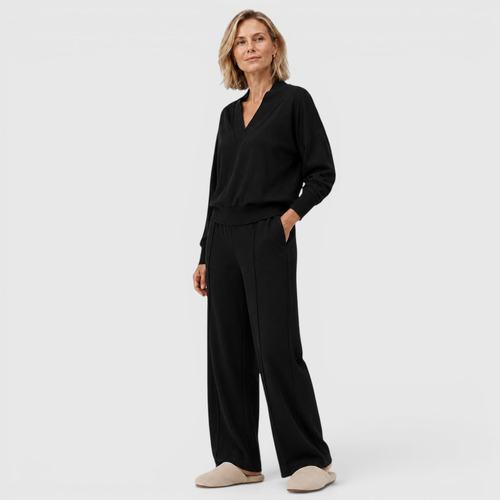 Monvaline | Women's Loungewear Two-Piece Set for Travel and Everyday Comfort