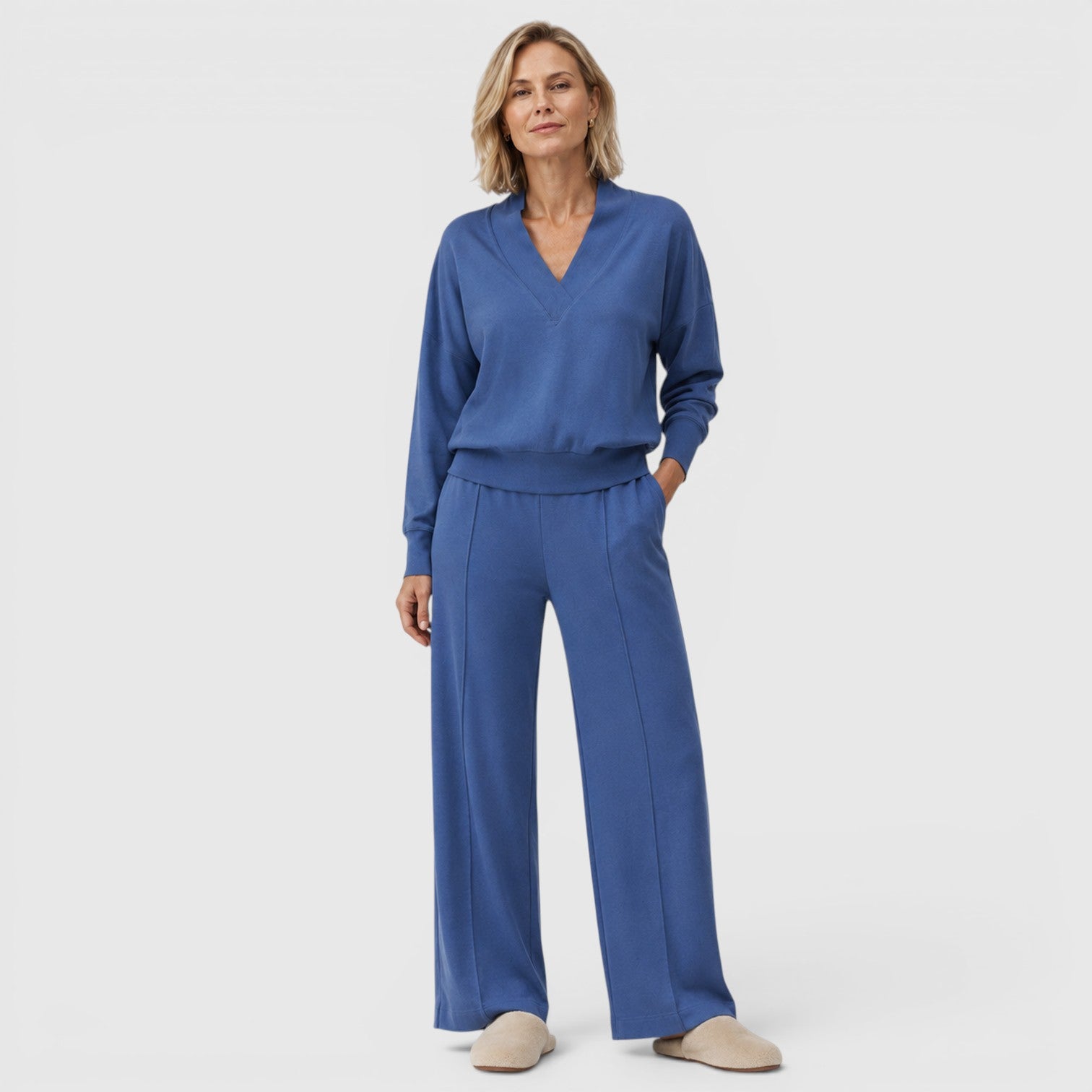 Monvaline | Women's Loungewear Two-Piece Set for Travel and Everyday Comfort