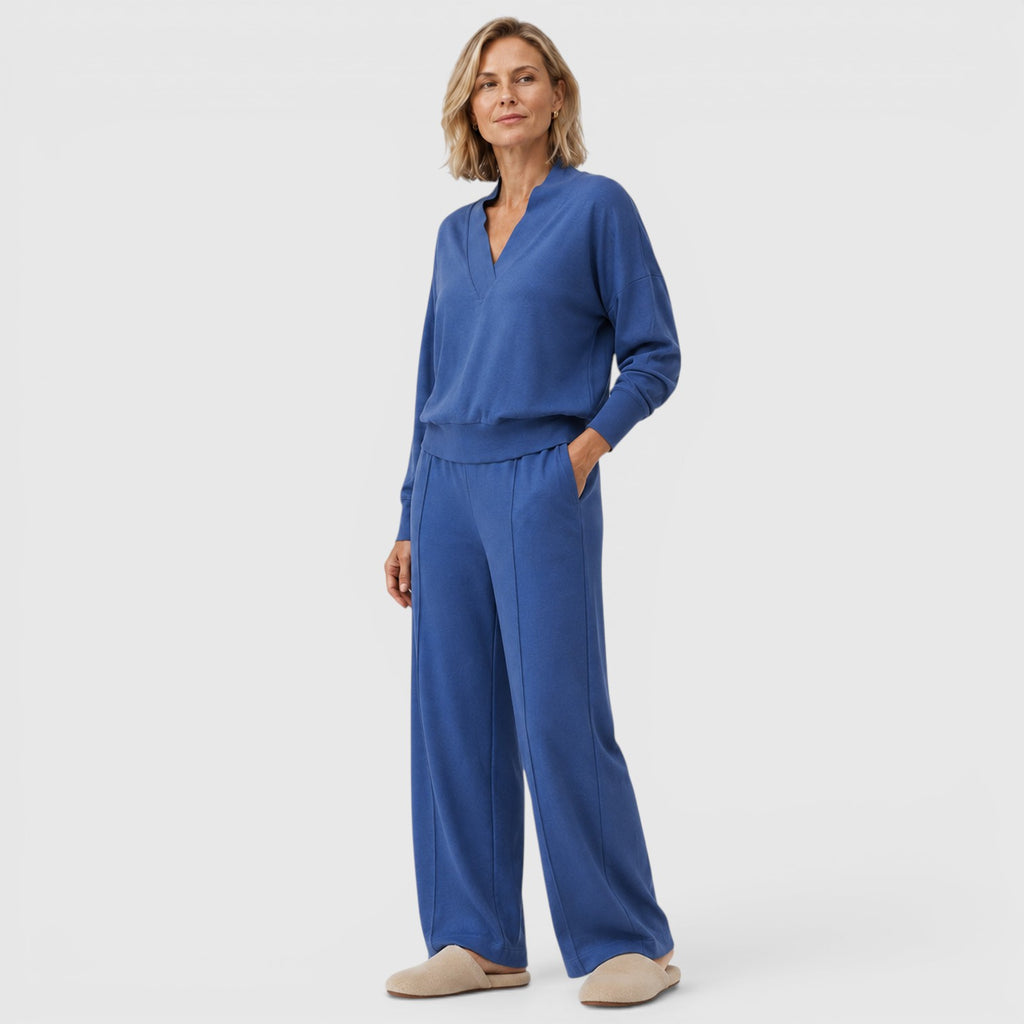 Monvaline | Women's Loungewear Two-Piece Set for Travel and Everyday Comfort