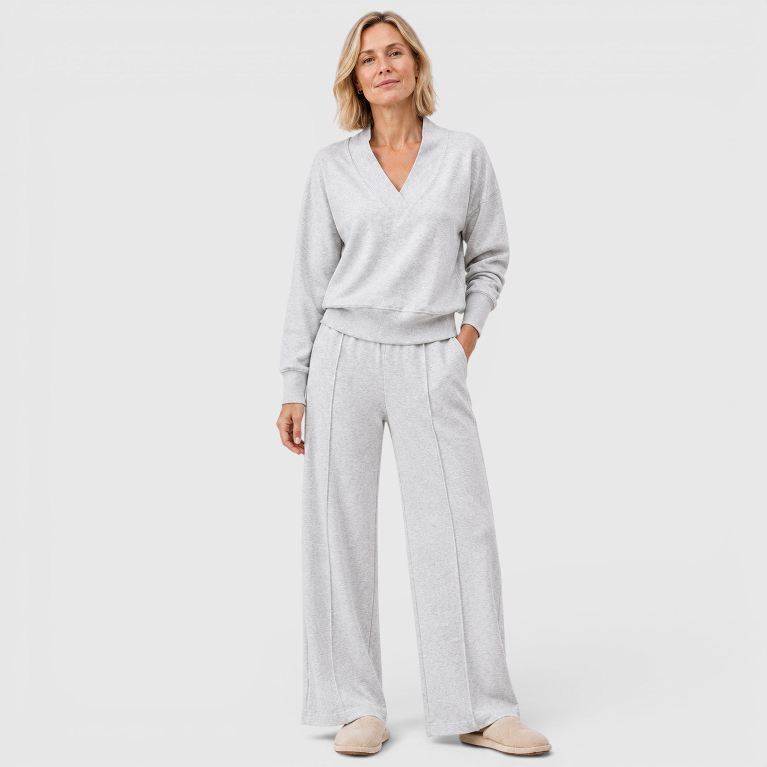 Monvaline | Women's Loungewear Two-Piece Set for Travel and Everyday Comfort