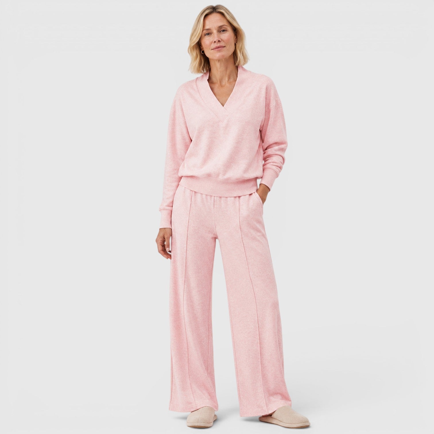 Monvaline | Women's Loungewear Two-Piece Set for Travel and Everyday Comfort