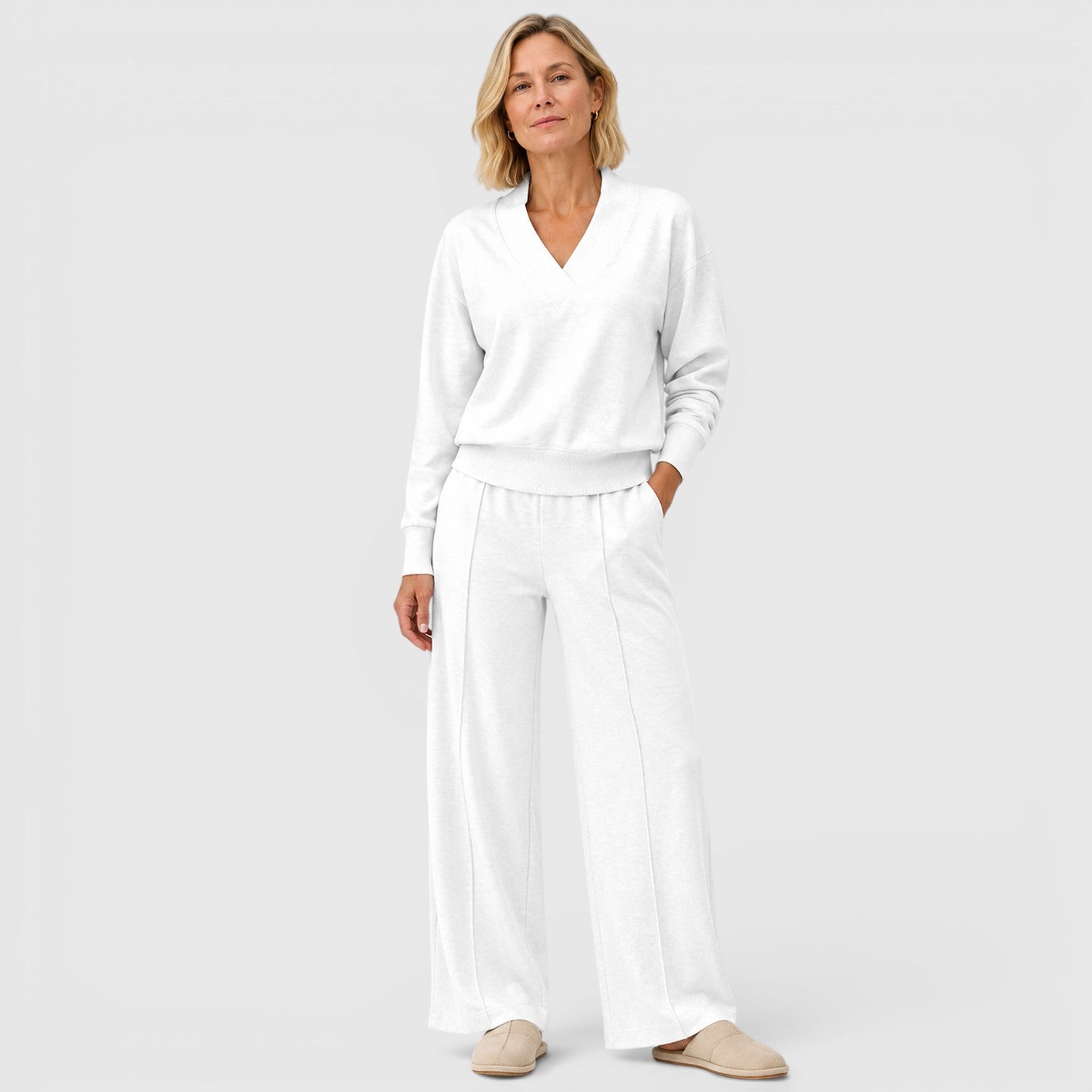 Monvaline | Women's Loungewear Two-Piece Set for Travel and Everyday Comfort