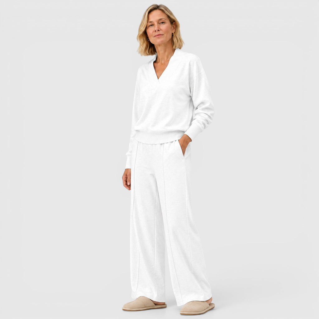 Monvaline | Women's Loungewear Two-Piece Set for Travel and Everyday Comfort