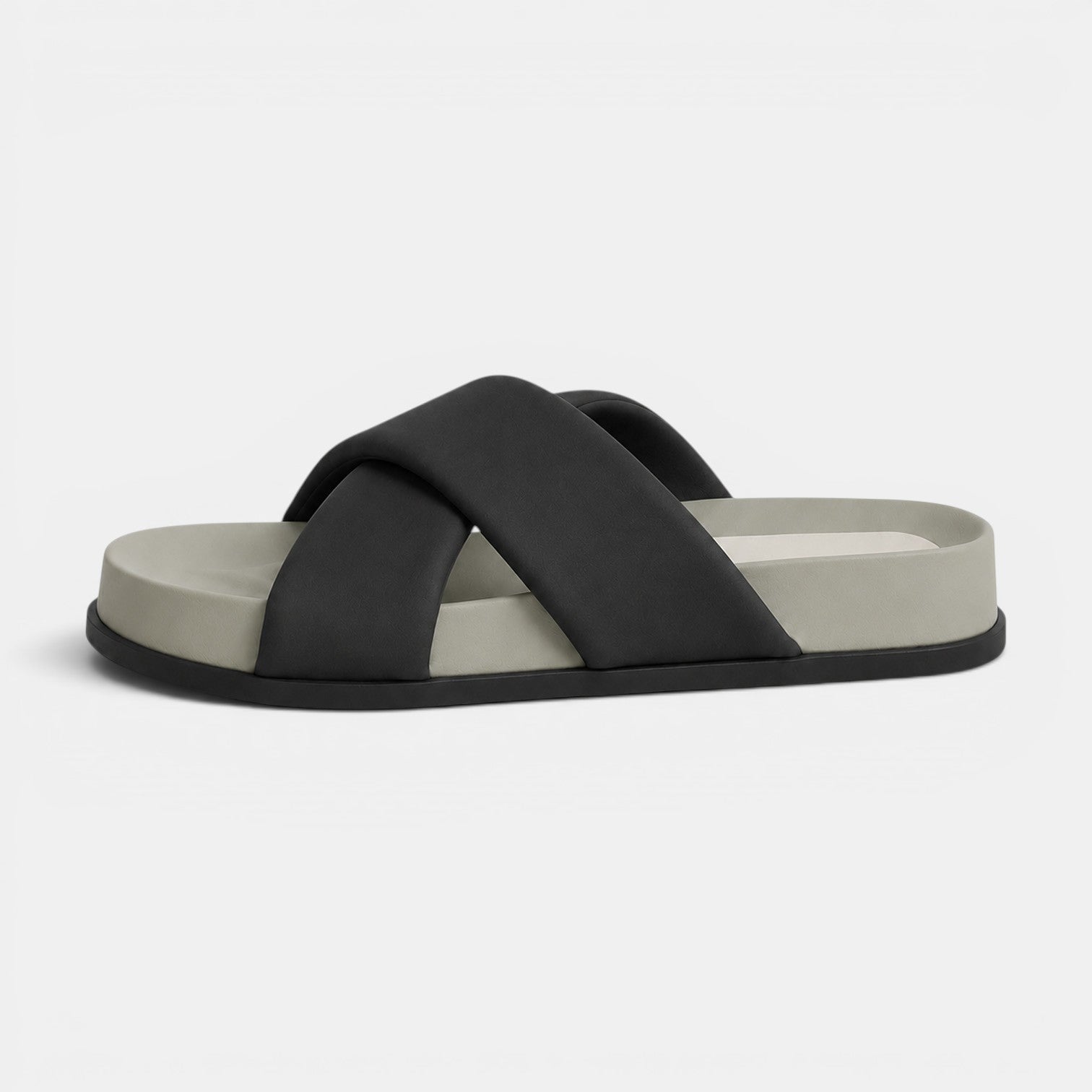 Monvaline | Women's Microfiber Flat Slide Sandals for Casual Summer Wear