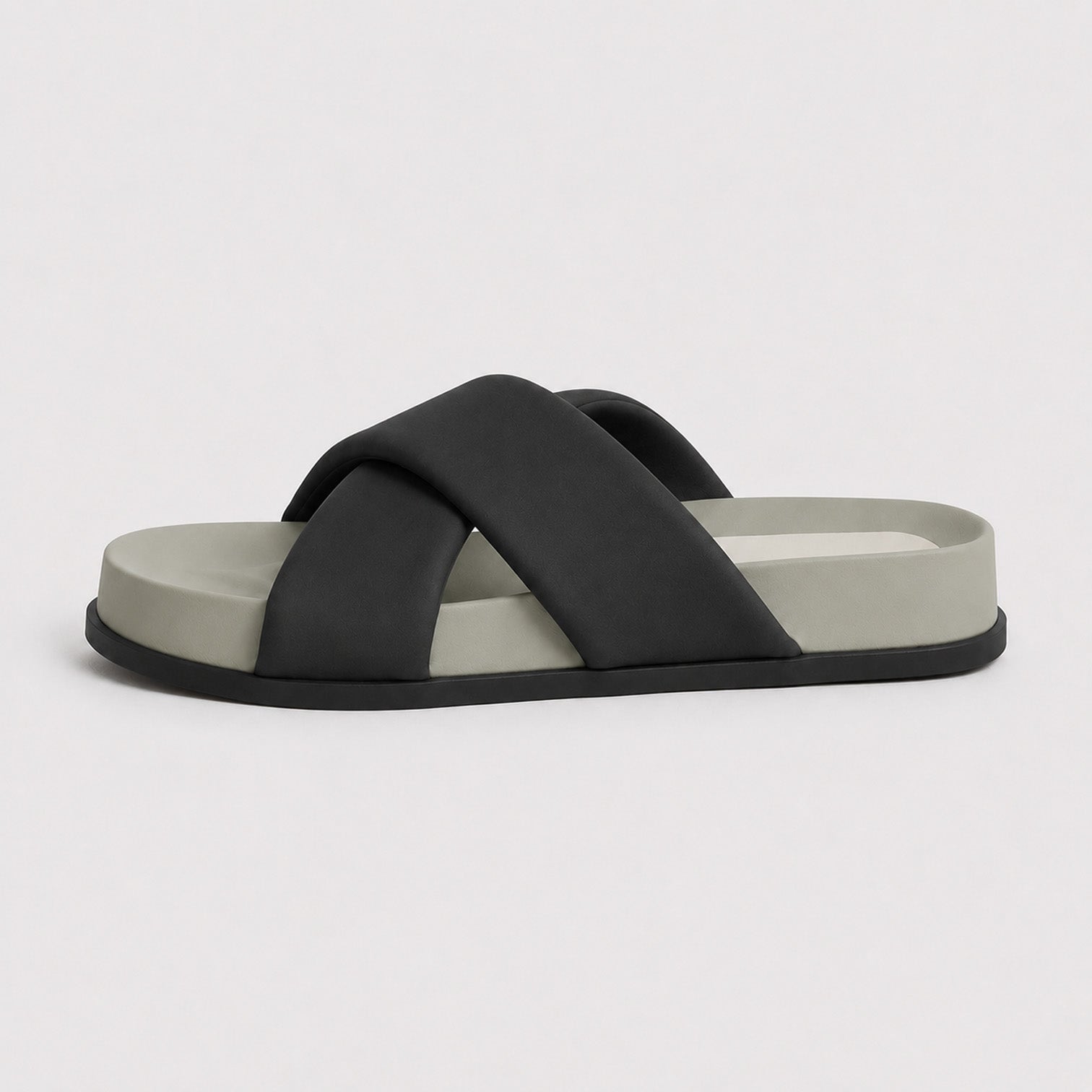 Monvaline | Women's Microfiber Flat Slide Sandals for Casual Summer Wear