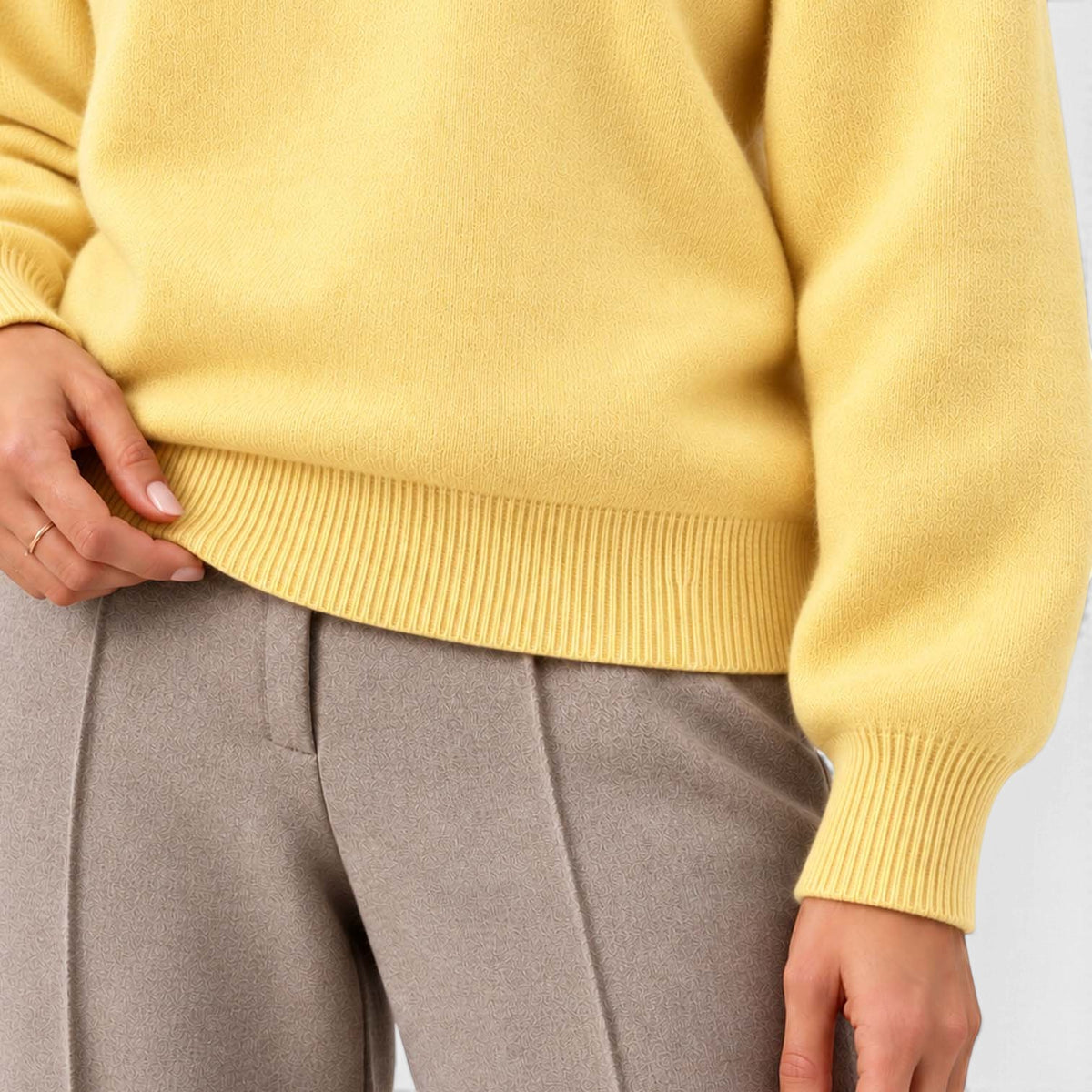 Monvaline | Women's Mock Neck Knit Sweater Long Sleeve