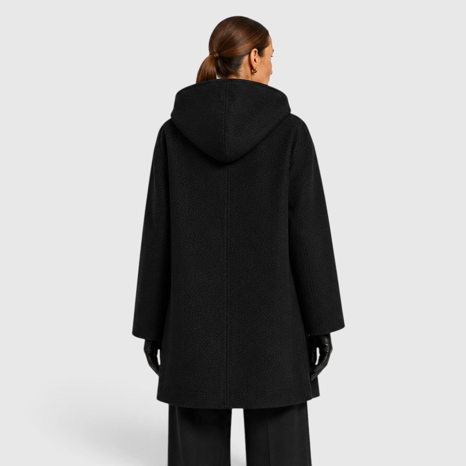 Monvaline | Women's Oversized Wool Coat – Relaxed Longline Fit