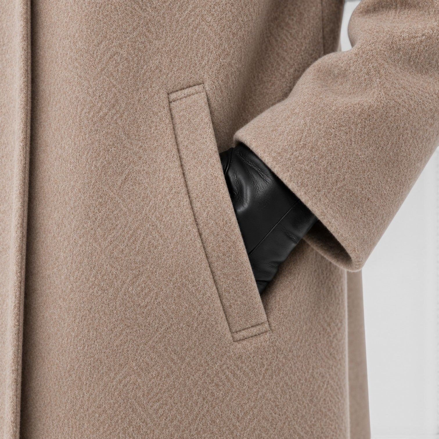 Monvaline | Women's Oversized Wool Coat – Relaxed Longline Fit