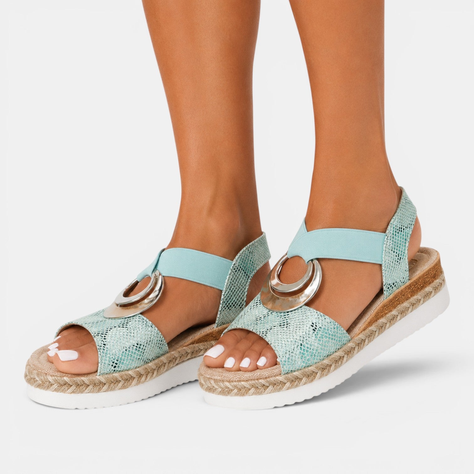 Monvaline | Women's Platform Wedge Sandals Comfortable Everyday Summer Shoes