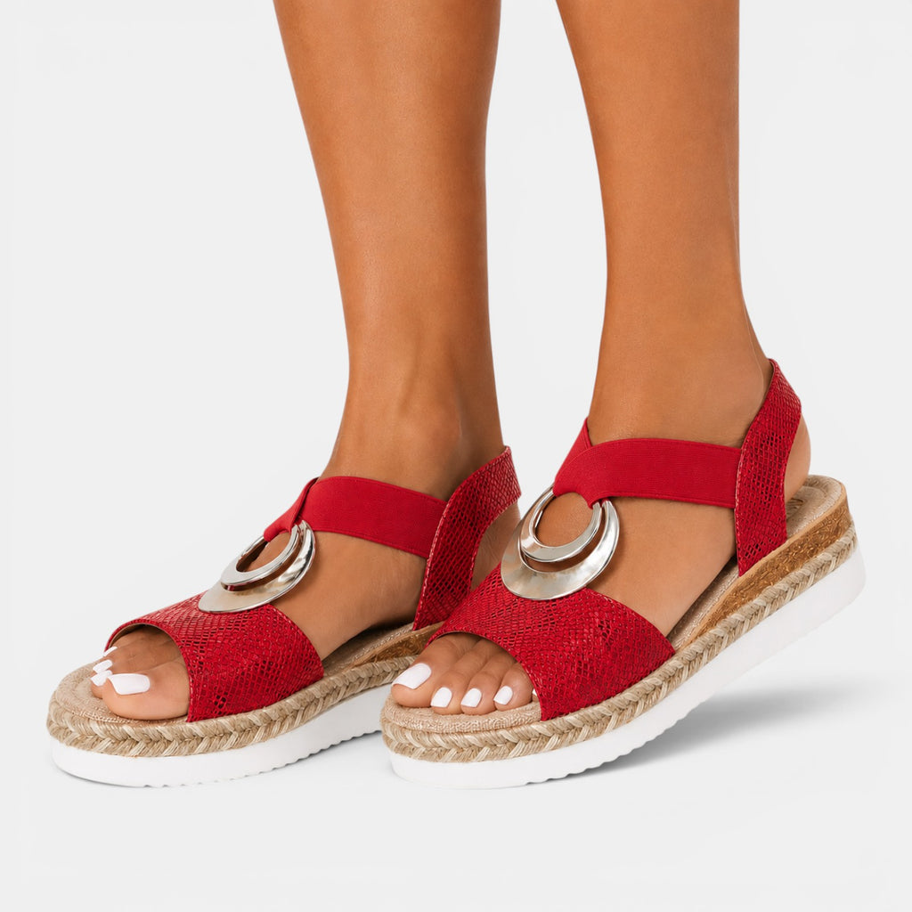 Monvaline | Women's Platform Wedge Sandals Comfortable Everyday Summer Shoes