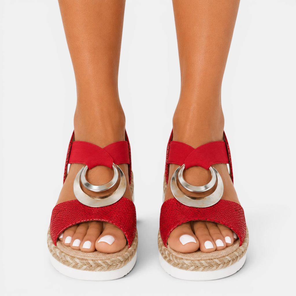 Monvaline | Women's Platform Wedge Sandals Comfortable Everyday Summer Shoes