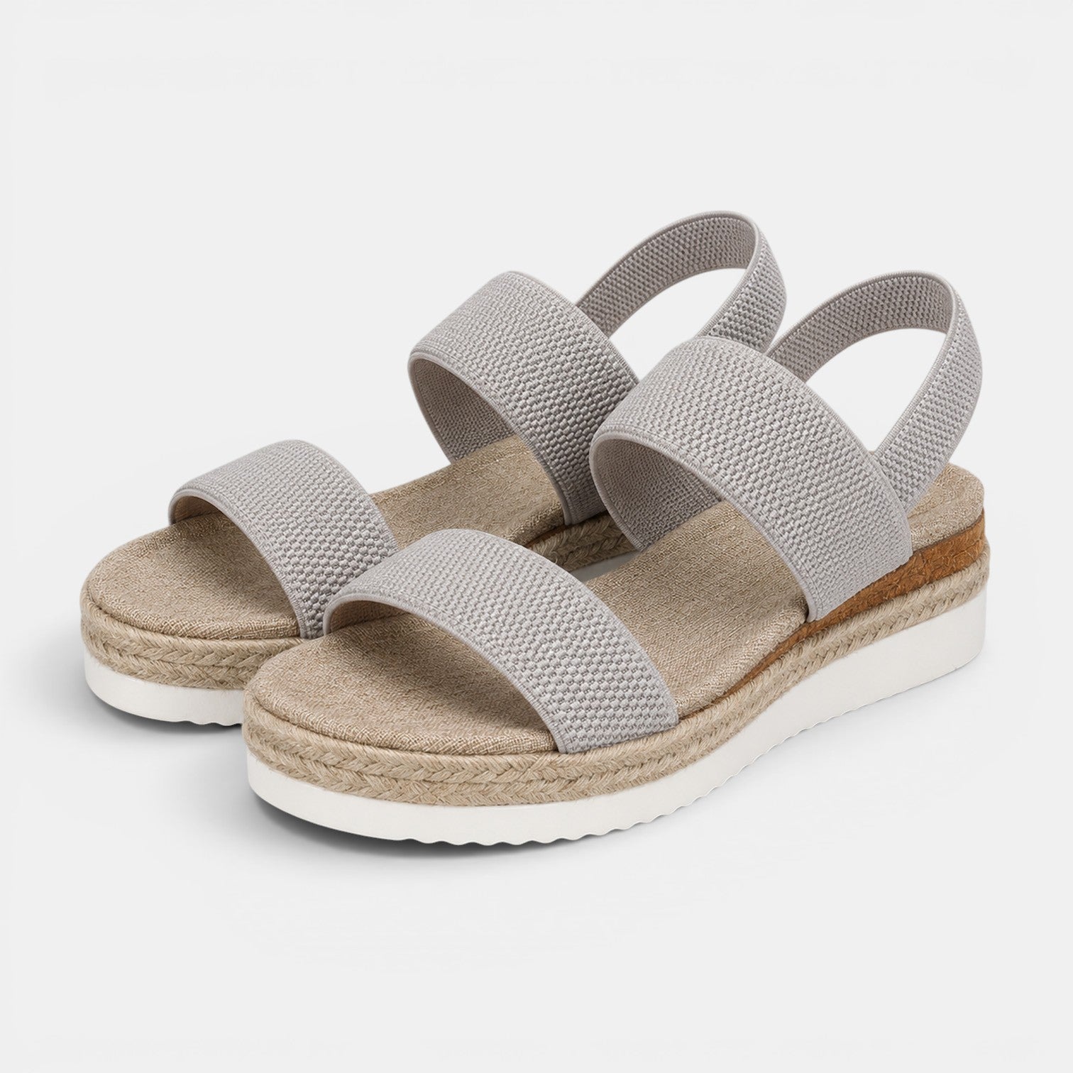 Monvaline | Women's Platform Wedge Sandals Round Toe Casual Summer Shoes