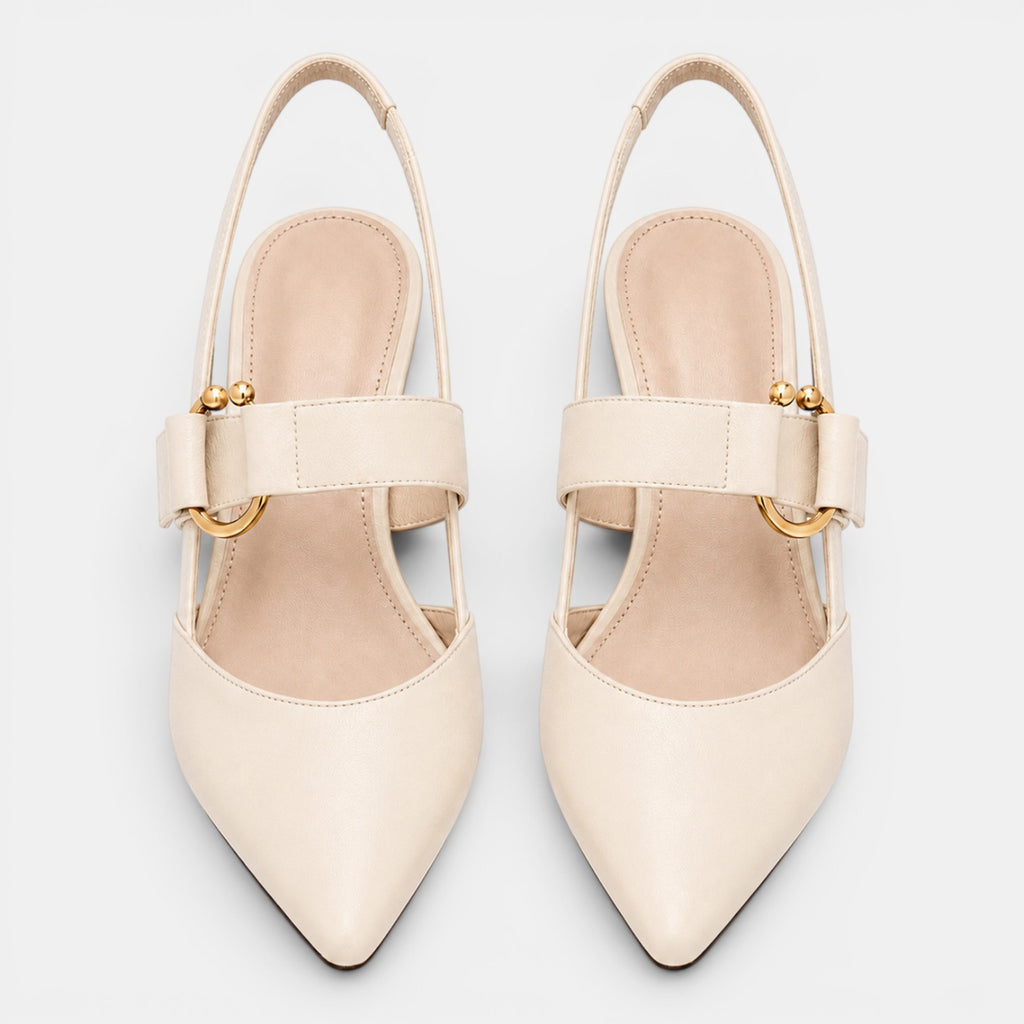Monvaline | Women's Pointed Toe Dress Shoes Comfortable 6cm Heel