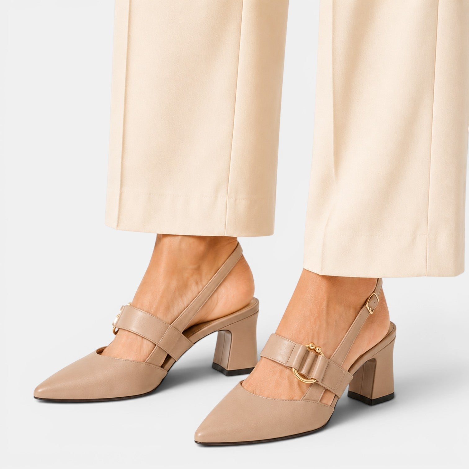 Monvaline | Women's Pointed Toe Dress Shoes Comfortable 6cm Heel