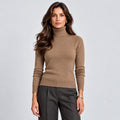 Monvaline | Women's Roll Neck Jumper – Slim Fit Autumn Winter