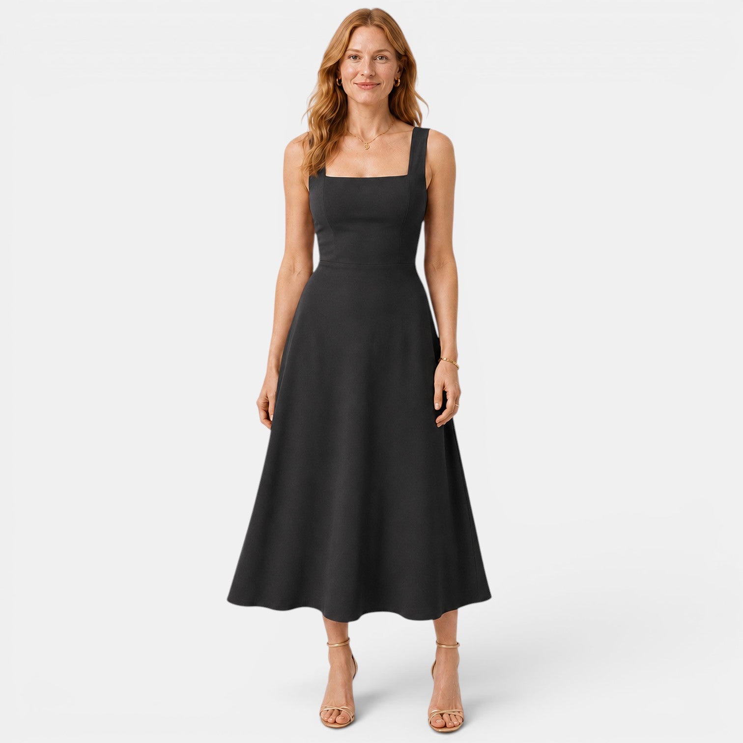 Monvaline | Women's Slim Fit Midi Dress for Summer Parties and Events