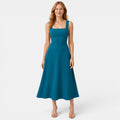 Monvaline | Women's Slim Fit Midi Dress for Summer Parties and Events