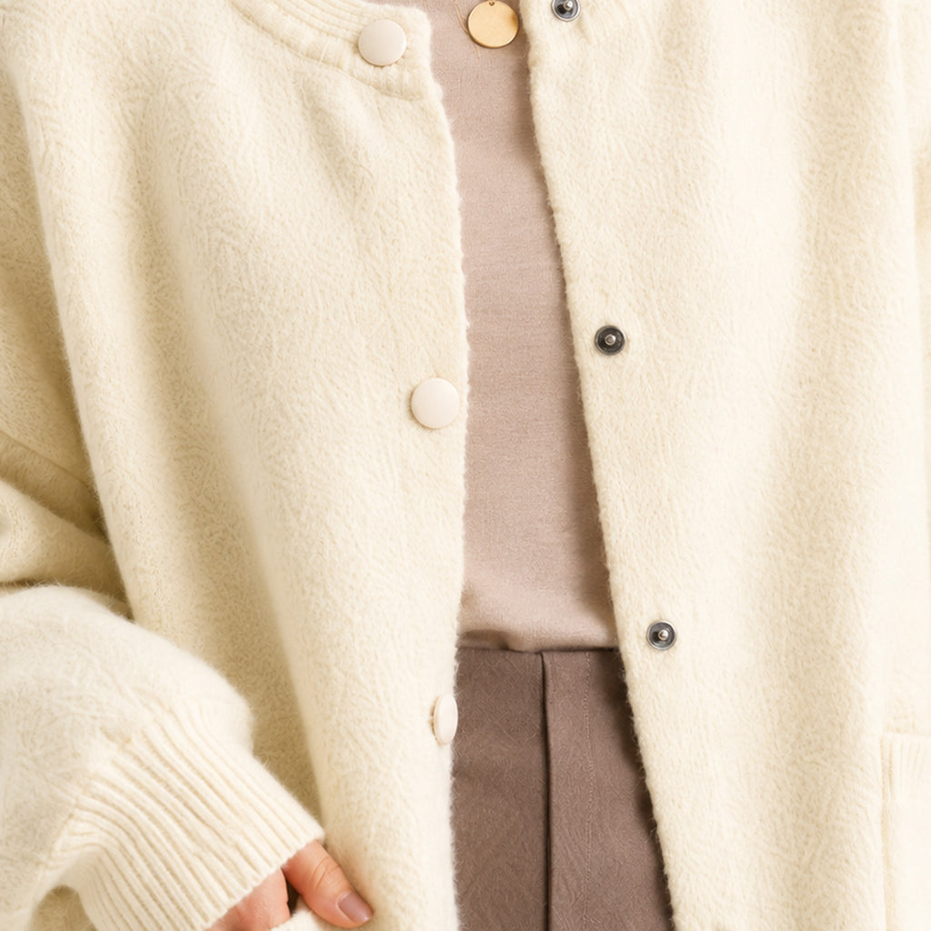 Monvaline | Women's Smart Casual Soft Button Front Knit Cardigan