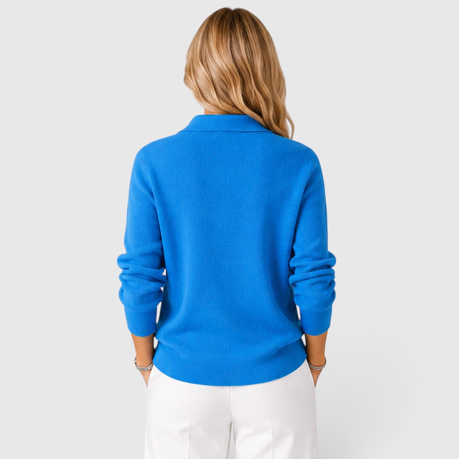 Monvaline | Women's Soft Knit Collared Cardigan Button-Up Classic Style