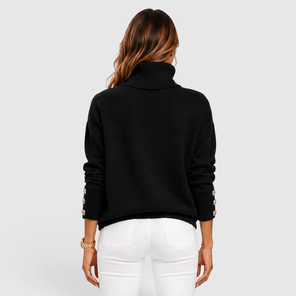 Monvaline | Women's Soft Knit Warm Roll Neck Jumper