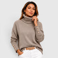 Monvaline | Women's Soft Knit Warm Roll Neck Jumper