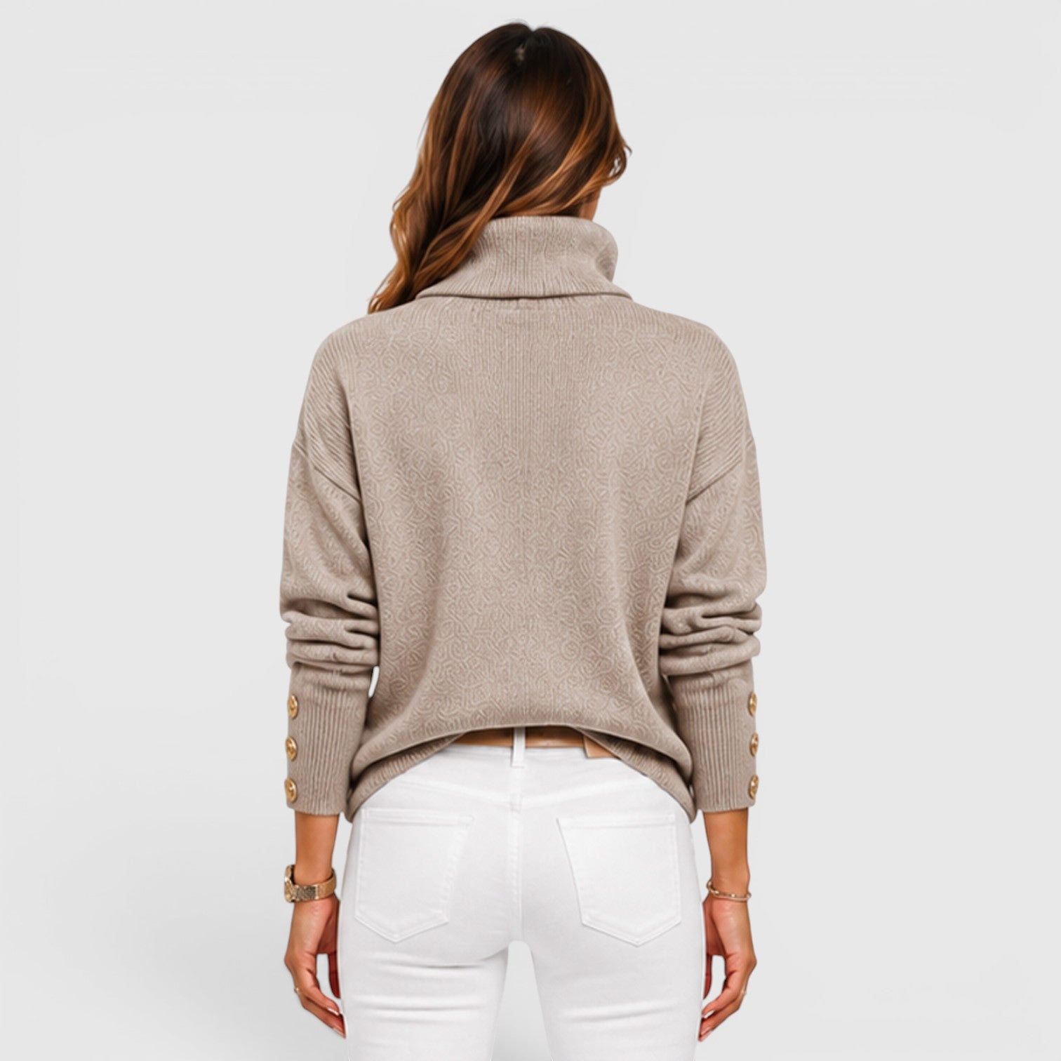 Monvaline | Women's Soft Knit Warm Roll Neck Jumper