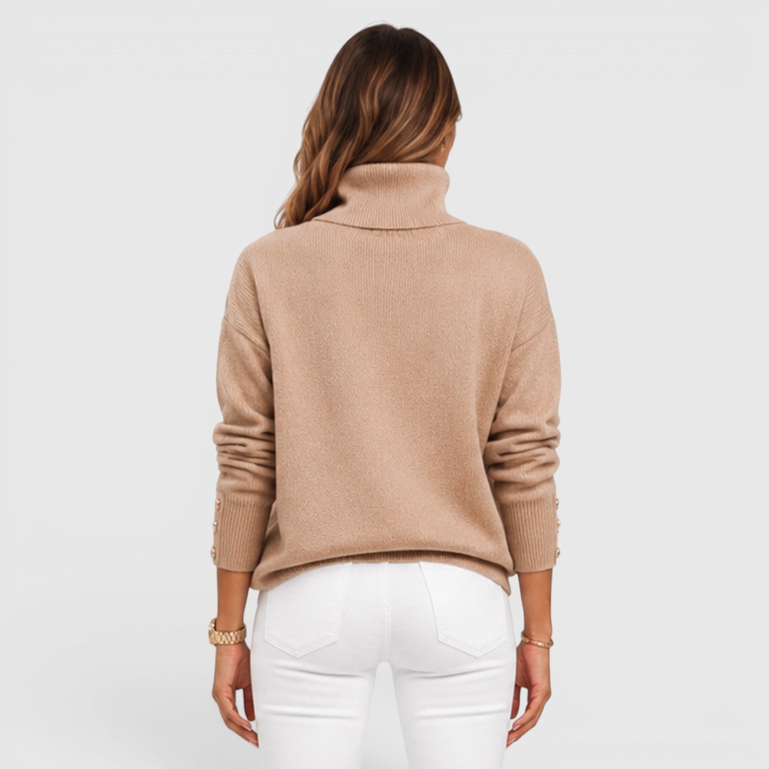 Monvaline | Women's Soft Knit Warm Roll Neck Jumper
