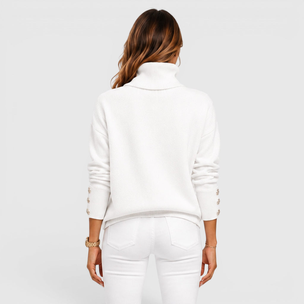 Monvaline | Women's Soft Knit Warm Roll Neck Jumper