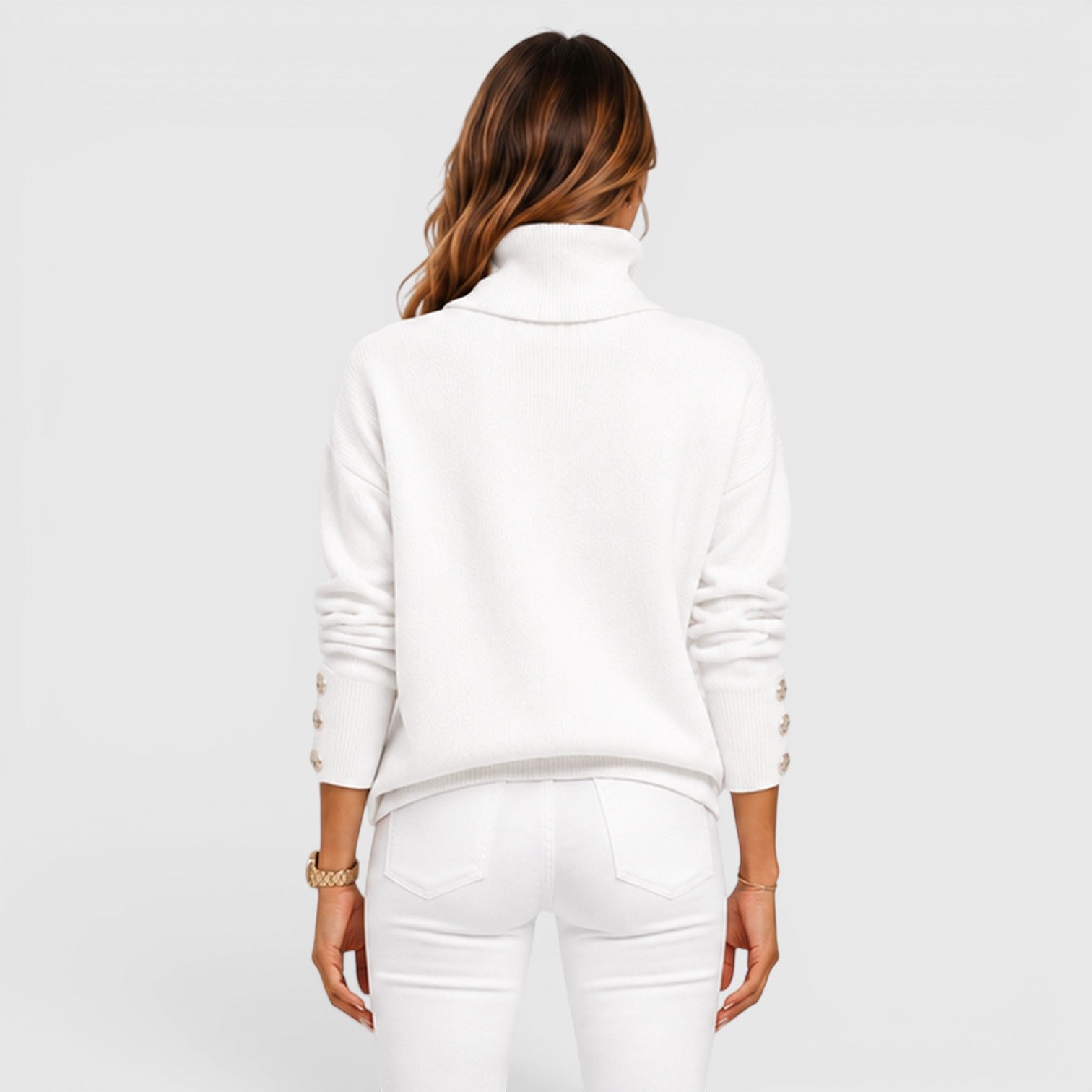 Monvaline | Women's Soft Knit Warm Roll Neck Jumper