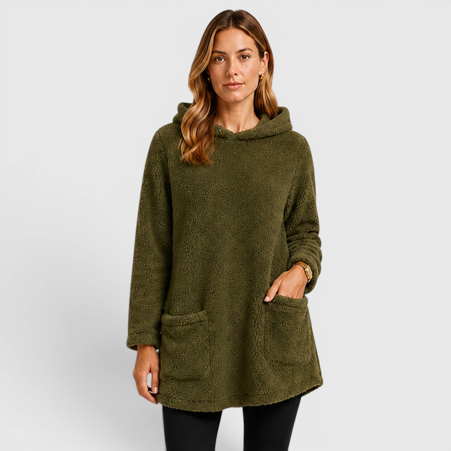 Monvaline | Women's Soft Plush Hoodie for Cold Weather Comfort