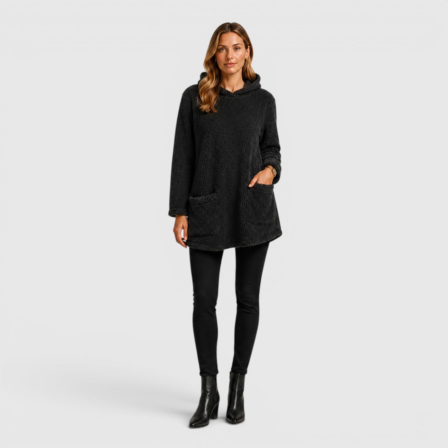 Monvaline | Women's Soft Plush Hoodie for Cold Weather Comfort