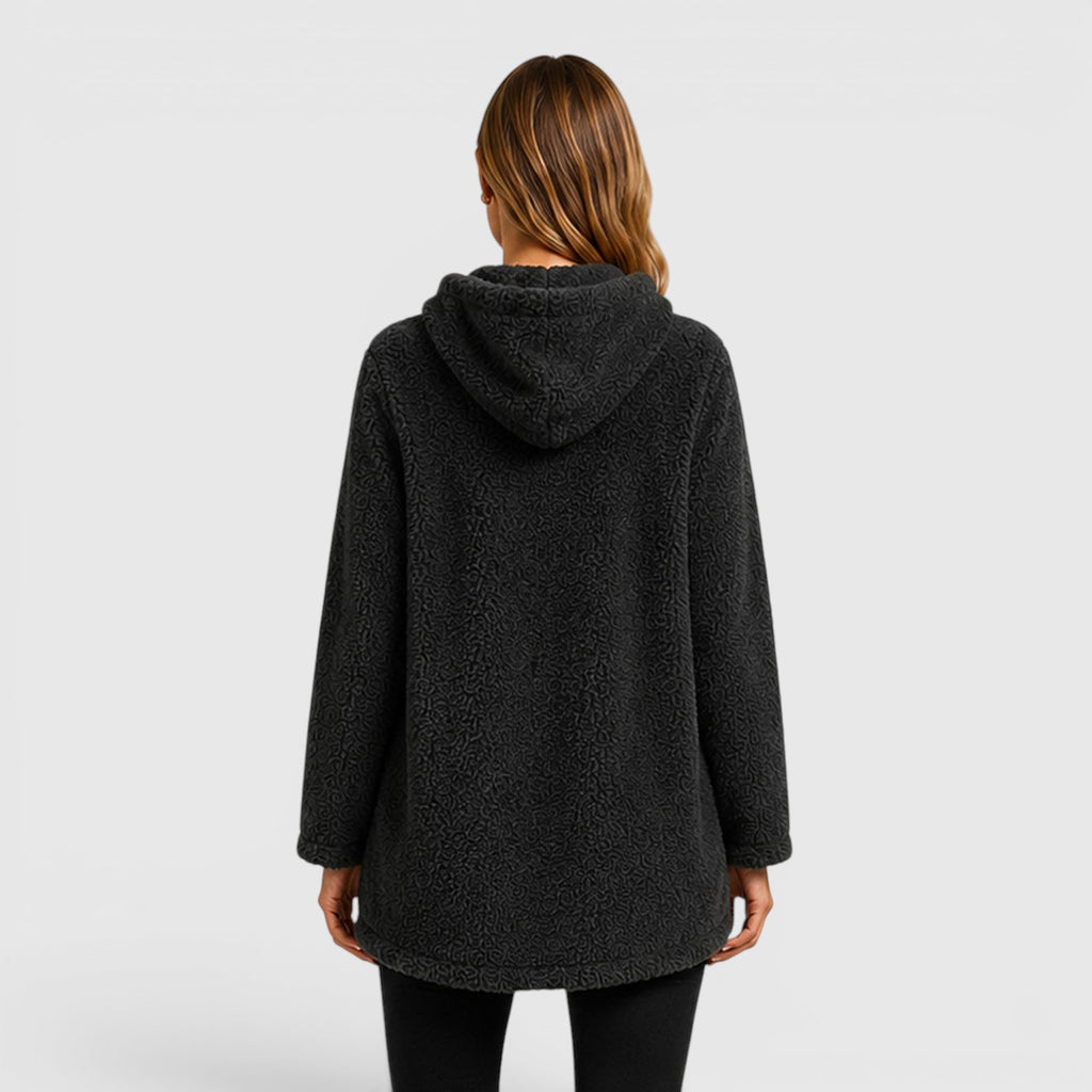 Monvaline | Women's Soft Plush Hoodie for Cold Weather Comfort