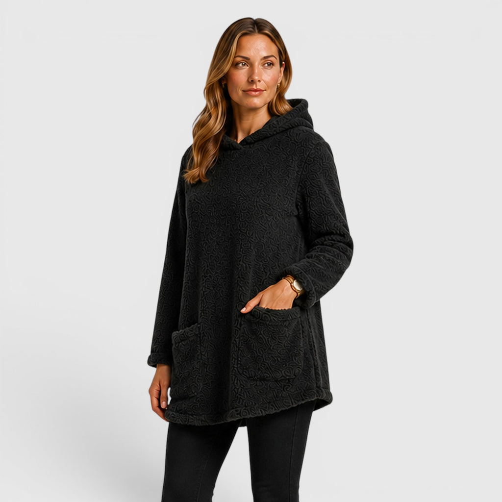 Monvaline | Women's Soft Plush Hoodie for Cold Weather Comfort