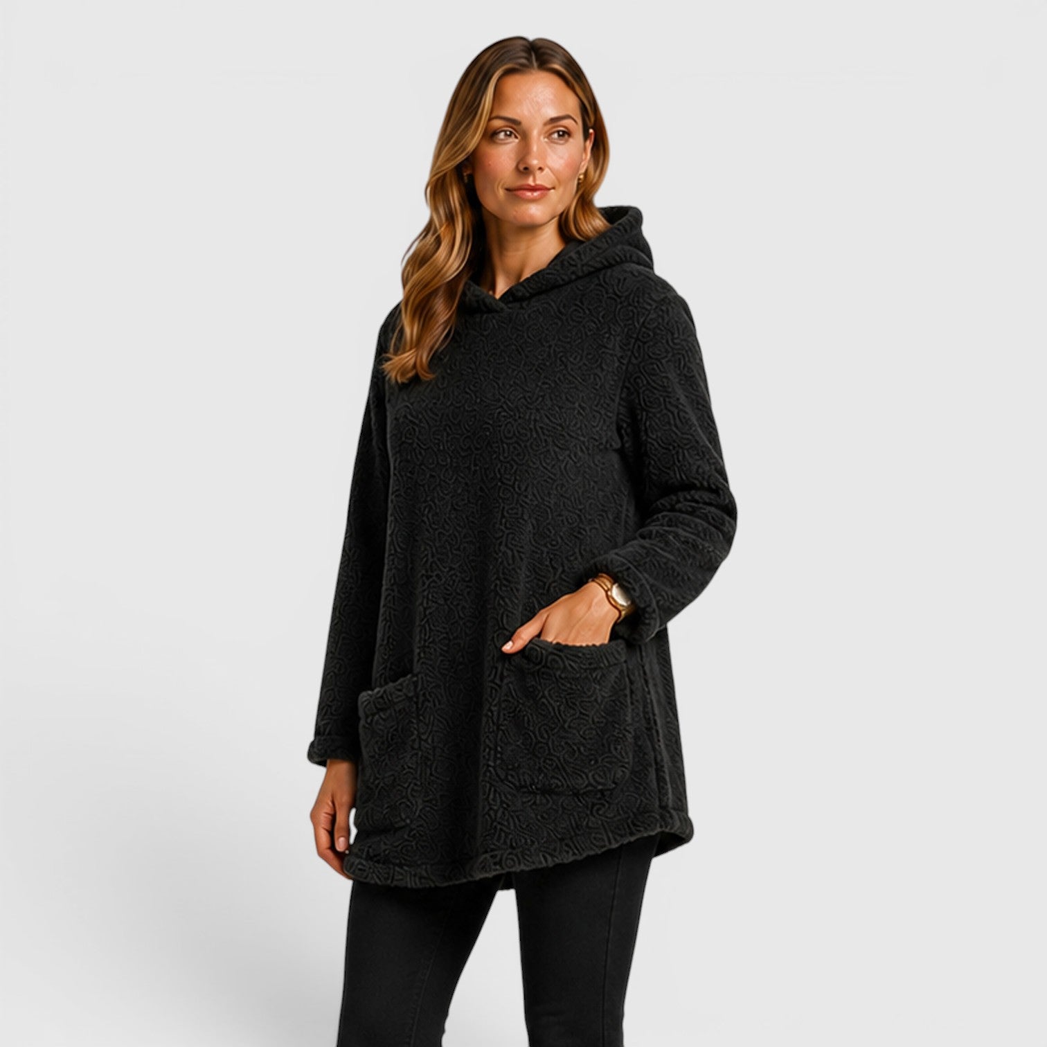 Monvaline | Women's Soft Plush Hoodie for Cold Weather Comfort