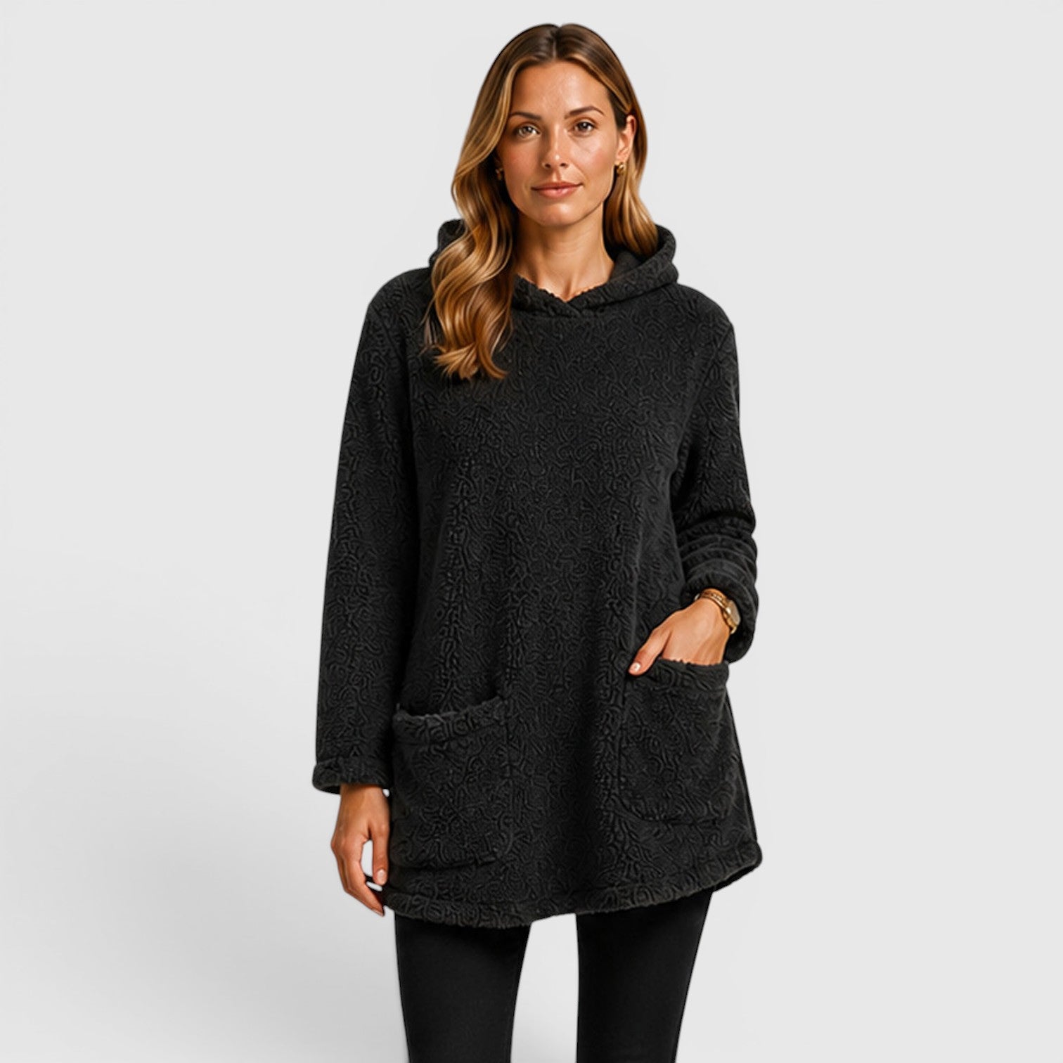 Monvaline | Women's Soft Plush Hoodie for Cold Weather Comfort
